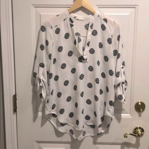 Lush Navy and White Blouse